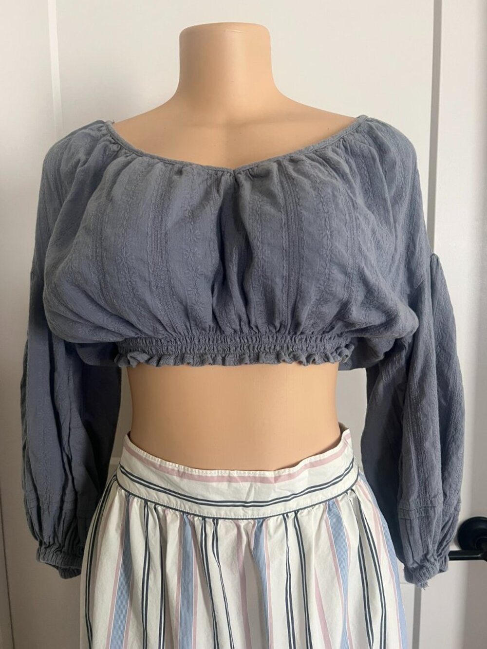 Universal Thread 100% Cotton Midi Skirt & A New Day Crop Top Beach Outfit M - Picture 3 of 5